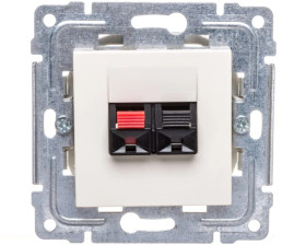 DANTE Gniazdo głośnikowe pojedyncze krem 450372