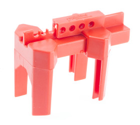 Blokada Blokada do zaworu kulowego Brady rozmiar mocowania 31.75mm Czerwony zamki: 4