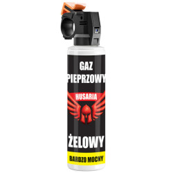 Gaz pieprzowy HUSARIA żel 250ml spray strumień obronny bardzo mocny