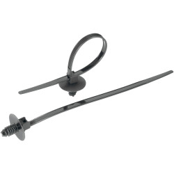 TruComponents 40215 Cable tie 169mm 5mm Blk Spring toggle and disc
