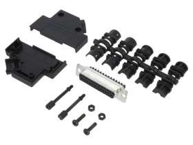 DTPKP-25FSSC D-Sub żeńskie proste zacisk śrubowy na przewód PIN 25