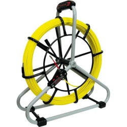 Włókno szklane do przeciągania kabli fi: 6mm (+/- 1mm) 50m Komplet ze stojakiem