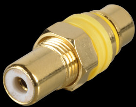 RCA adaptor, yellow