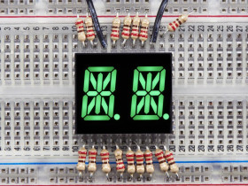 Adafruit Dual Alphanumeric Display - Green 0.54" Digit Height - Pack of 2