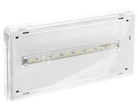 Oprawa awaryjna EXIT IP65 1W 1h dwuzadaniowa biała ETE/1W/C/1/SA/X/WH