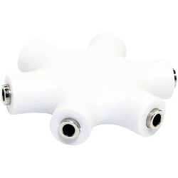 LogiLink CA1088 Adapter Audio/Phono White 3xJack socket 3.5mm to 3xJack socket