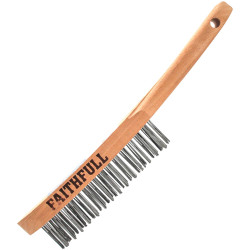Faithfull FAI5803F Lightweight Scratch Brush, Three Row
