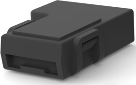 Insulating housing for 6.35 mm, 1 pole, PA, UL 94V-2, black, 180984-5