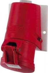 Gniazdo naścienne 1-częściowe 16A 5p 6h 400V IP44 zaciski bezśrubowe MEN31