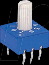 ERD216RSZ Drehcodierschalter, 16-pol hex. real Achse