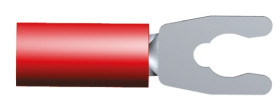 Konektor zaciskowy płaski PLASTI-GRIP Series Izolowane, M3.5, Czerwony 16AWG 1.65mm² 22AWG 0.26mm² TE Connectivity
