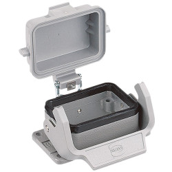 Harting 19 30 006 1540 Han&#xAE; 6 B Hood Side Entry M20 1 Cable 1 Lever