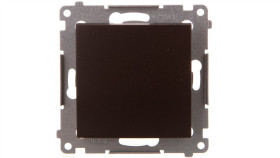 Simon 54 Przycisk Pojedynczy Zwierny Brąz Mat Dp1a.01/46