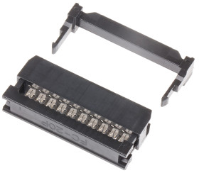 Złącze IDC 20-pinowe 2-rzędowe raster: 2.54mm Żeński Montaż na kablu RS PRO