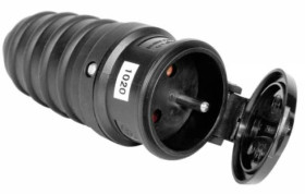 Gniazdo przenośne gumowe z/u 16A 250V IP44 D.3157