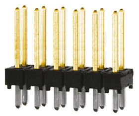 Złącze szpilkowe 12-pinowe TSW raster: 2.54 mm Prosty 2-rzędowe Samtec Otwór przelotowy 550 V Bez osłony