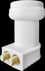 0401073 Universal twin LNB, 0.1 dB, 40 mm feed