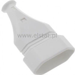 GN wtyczkowe sieciowe białe płas.zacis bez uziem.