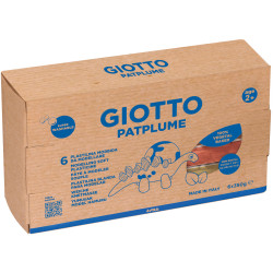 Giotto F515400 Gio Patplume Modelling Material 6x350g Skin Tones Set