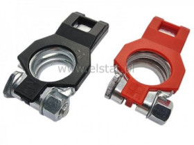 Klemy do akumulatora samozaciskowe kpl.+ osłona