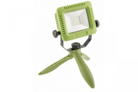 Naświetlacz LED z akumu, ALLEDO 20W,1600lm,AC220-240V,50/60 Hz,PF0,5,RA80,IP54,120,6400K,zielony