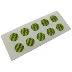 Grounding labels, text: "PE", (L x W) 12.5 x 12.5 mm, vinyl, 6-1768034-2, package with 10 pieces