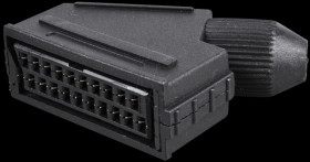 0903014 21-pin SCART coupler for round cables