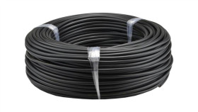 Przewód Prądowy H03vv-F / Omy 300V 2X1 Czarny Linka Elektrokabel 25M