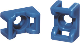 Mounting base, for screw fastening, ETFE, blue, (L x W x H) 17.8 x 11.8 x 8.8 mm, 151-00653