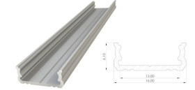 Profil aluminiowy LED nawierzchniowy AL12-GLS1-AS-2020