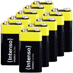 Intenso 7501451MP Energy Ultra 9V Batteries 560mAh 10pieces Long-lasting