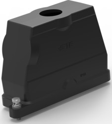 Housing, size HB24, die-cast aluminum, M32, angled/straight, screw locking, IP68, T1920240132-009