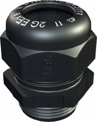 OBO Bettermann 2050072 Dławnica kablowa VTEC EX PG29 SW, 1 szt.