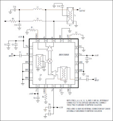 SiGe, High-Linearity, 2000MHz to 3900MHz Downconversion Mixer with LO Buffer