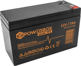 Akumulator VRLA / AGM bezobsługowy Powebox TPL 12V 7Ah T1