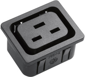 Martin Kaiser 766/10/63/sw/C Złącze męskie IEC 766 złącze żeńskie do wbudowania pionowego Łączna ilość styków: 2 + PE 16