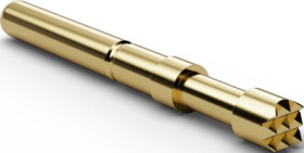 Standard test pin with probe, waffle, Ø 2.65 mm, travel  5 mm, pitch 3.5 mm, L 27 mm, F77306B300G300