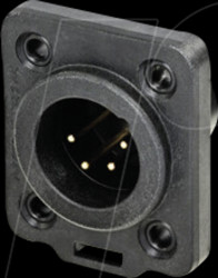 NC4MDX-TOP XLR chassis plug, 4-pin, True Outdoor Protection