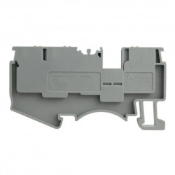 Złączka szynowa 2,5mm2 1P 3-przewodowa zacisk push-in szara UL 3923