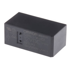 Przekaźnik mocy 12V dc SPST Omron, montaż PCB 360Ω Otwór przezierny