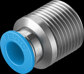 153017 Screw connection, straight, with internal hexagon R3/8 &lt;&gt; dia. 8