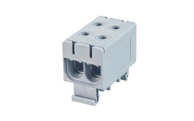 Złączka szynowa 2-torowa ZUG EZG5-50/2P/S szara Cu 2,5-50 mm² / Al 6-50 mm² 14104