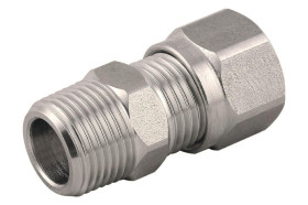Adapter gwintowany prosty gwint – rura BSP 1/8 męskie Wciskane 8 mm RS PRO Złączka prosta 1/8 in Male