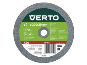 Tarcze szlifierskie 200 x 20/16/12.7 x 20 mm 2 szt. 61H607 TOPEX