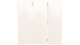 B.Kwadrat Klawisz Potrójny Kremowy Połysk 5316658992