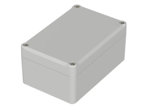 ABS enclosure, (L x W x H) 120 x 80 x 57 mm, light gray (RAL 7035), IP65, 63215000
