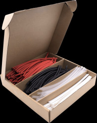 19011CA095 Schrumfpschlauch 2:1 - Mehrfarbig, 200 teilig