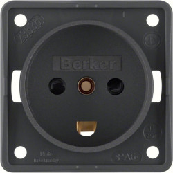 Integro Flow Gniazdo z/u /Dania/ z przesłonami styków antracyt mat 962722505