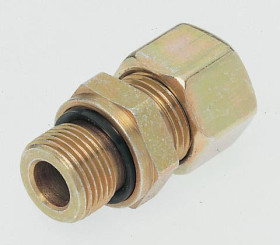 Złączka pneumatyczna G 3/8 męskie Wciskane 8 mm Parker Adapter gwintowany prosty Gwint-rura Liniowy G 3/8 męskie