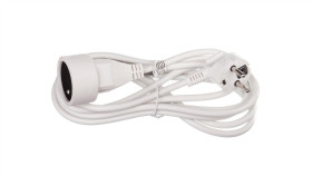 Przedłużacz 1-Gniazdo Z/U 3M /H05vv-F 3X1/ Biały P0113
